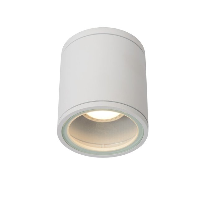 Lucide Aven - Plafondspot Badkamer Ø 9 cm 1xGU10 IP65 Wit