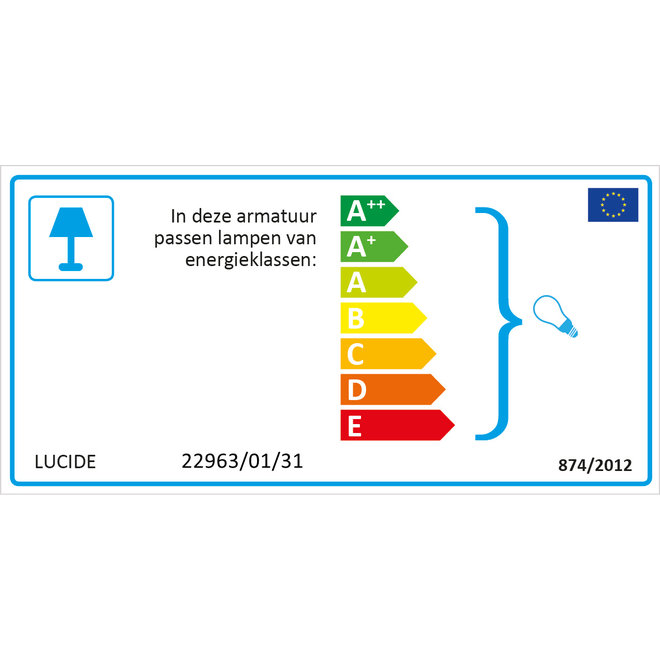 Lucide Aven - Plafondspot Badkamer 1xGU10 IP65 Wit