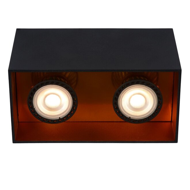 Lucide Bido - Plafondspot 2xGU10 Zwart