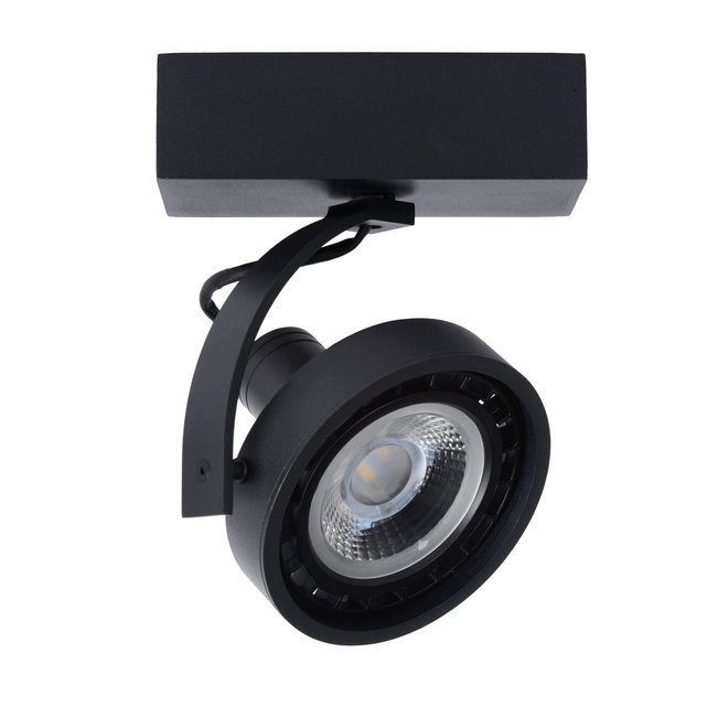 Lucide Dorian - Plafondspot LED Dim to warm GU10 1x12W 2200K/3000K Zwart