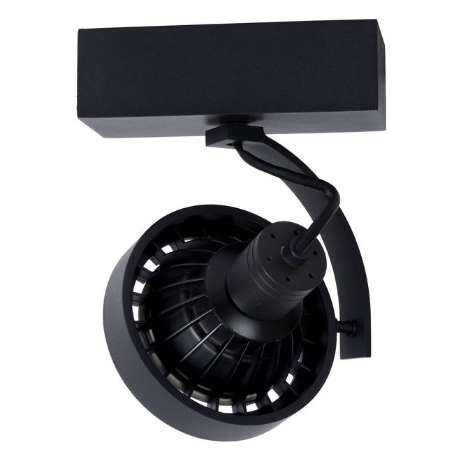 Lucide Dorian - Plafondspot LED Dim to warm GU10 1x12W 2200K/3000K Zwart