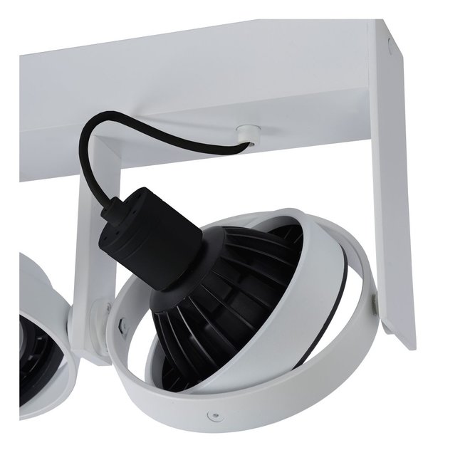 Lucide Griffon - Plafondspot LED Dim to warm GU10 2x12W 2200K/3000K Wit