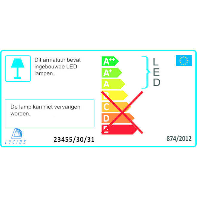 Lucide Sigma - Hanglamp LED Dimb. 1x30W 2700K Wit