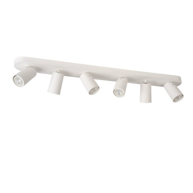 Lucide Xyrus - Plafondspot LED Dim to warm GU10 6x5W 2200K/3000K Wit