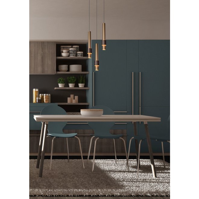 Lucide Margary - Hanglamp Ø 28 cm LED 3x5W 2700K Koffie