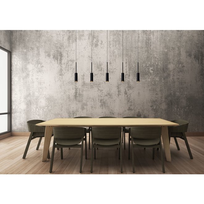 Lucide Tubule - Hanglamp LED 5x7W 2700K Zwart