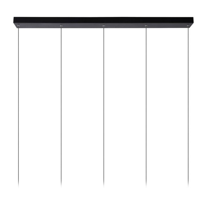 Lucide Tubule - Hanglamp LED 5x7W 2700K Zwart