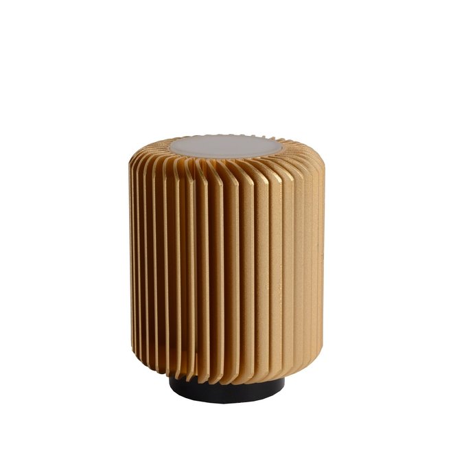Lucide Turbin - Tafellamp Ø 10,6 cm LED 1x5W 3000K Mat Goud / Messing