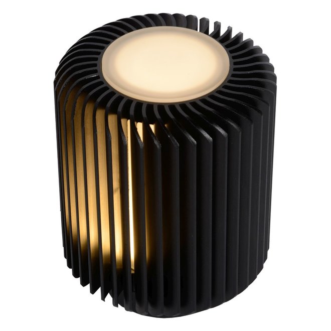 Lucide Turbin - Tafellamp Ø 10,6 cm LED 1x5W 3000K Zwart