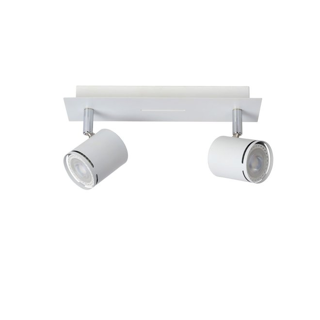 Lucide Rilou - Plafondspot LED Dimb. GU10 2x5W 3000K Wit