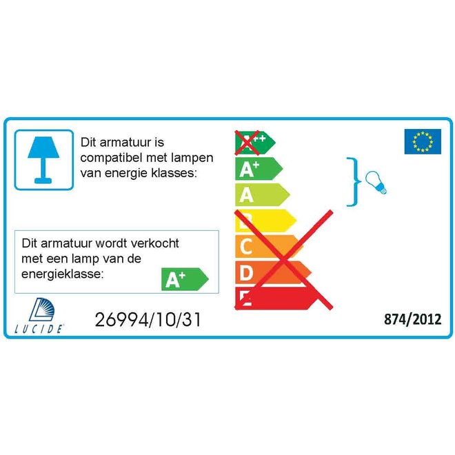 Lucide Rilou - Plafondspot LED Dimb. GU10 2x5W 3000K Wit