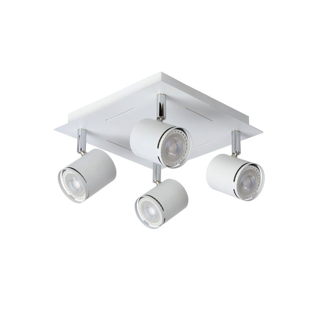 Lucide Rilou - Plafondspot LED Dimb. GU10 4x5W 3000K Wit
