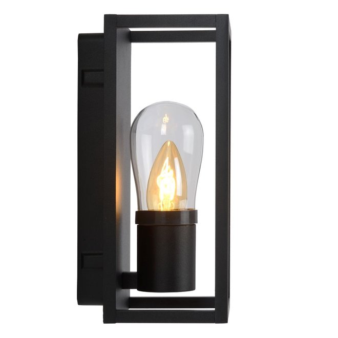 Lucide Carlyn - Wandlamp Badkamer 1xE14 IP54 Zwart