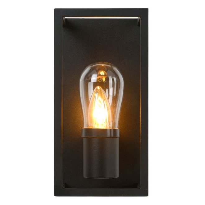 Lucide Carlyn - Wandlamp Badkamer 1xE14 IP54 Zwart