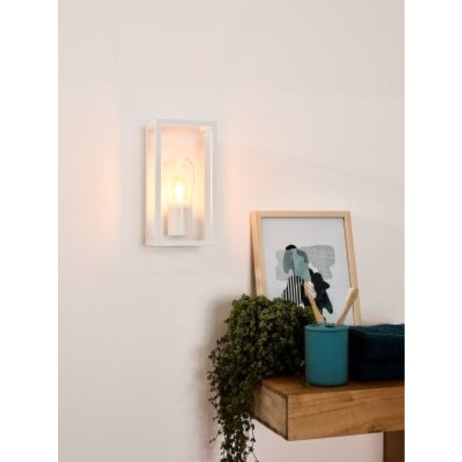 Lucide Carlyn - Wandlamp Badkamer 1xE14 IP54 Wit