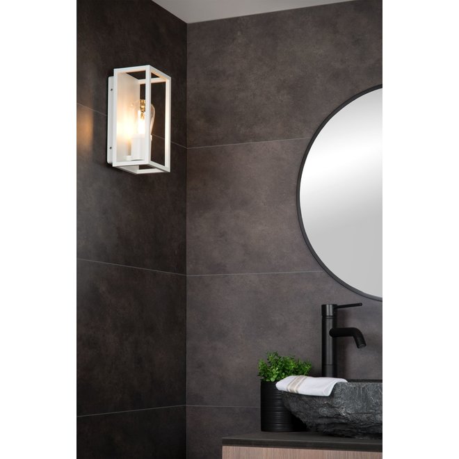 Lucide Carlyn - Wandlamp Badkamer 1xE14 IP54 Wit