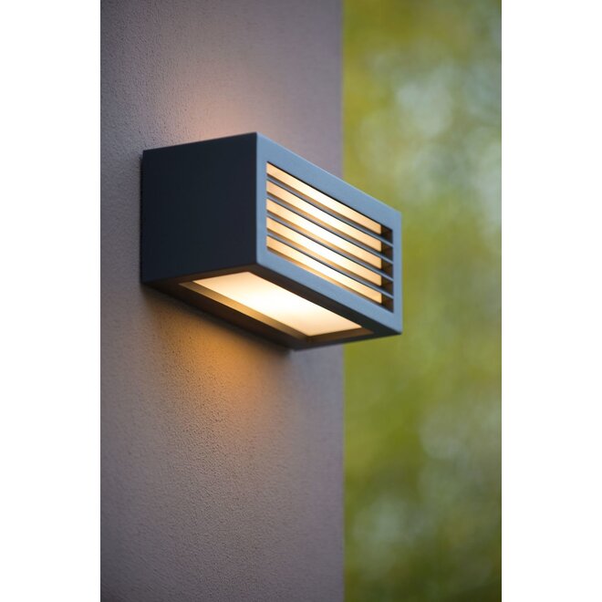 Lucide Dimo - Wandlamp Buiten 1xE27 IP54 Antraciet