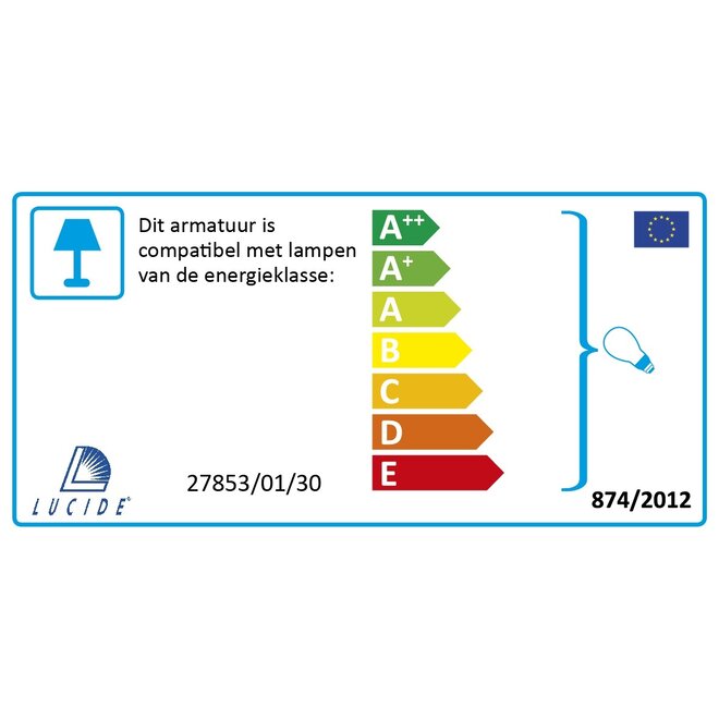 Lucide Dimo - Wandlamp Buiten 1xE27 IP54 Antraciet