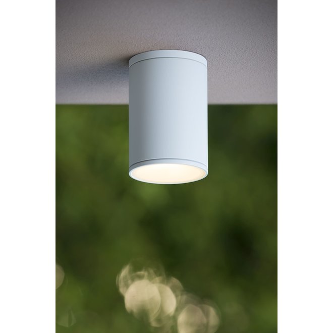 Lucide Tubix - Plafondspot Buiten Ø 10,8 cm 1xE27 IP54 Wit