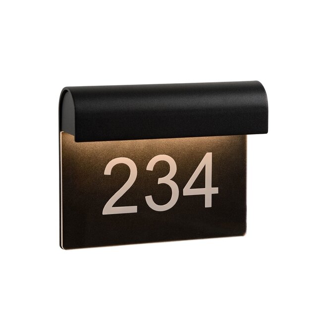 Lucide Thesi Led - Wandlamp Buiten LED 1x6W 3000K IP54 Zwart