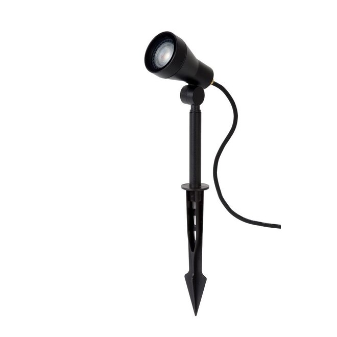 Lucide Spike - Tuinspot Buiten LED Dimb. GU10 1x5W 3000K IP54 Zwart