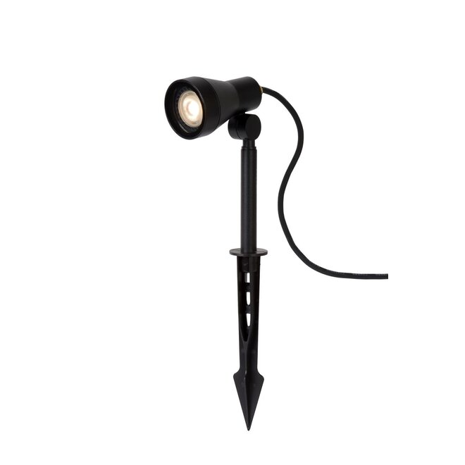 Lucide Spike - Tuinspot Buiten LED Dimb. GU10 1x5W 3000K IP54 Zwart