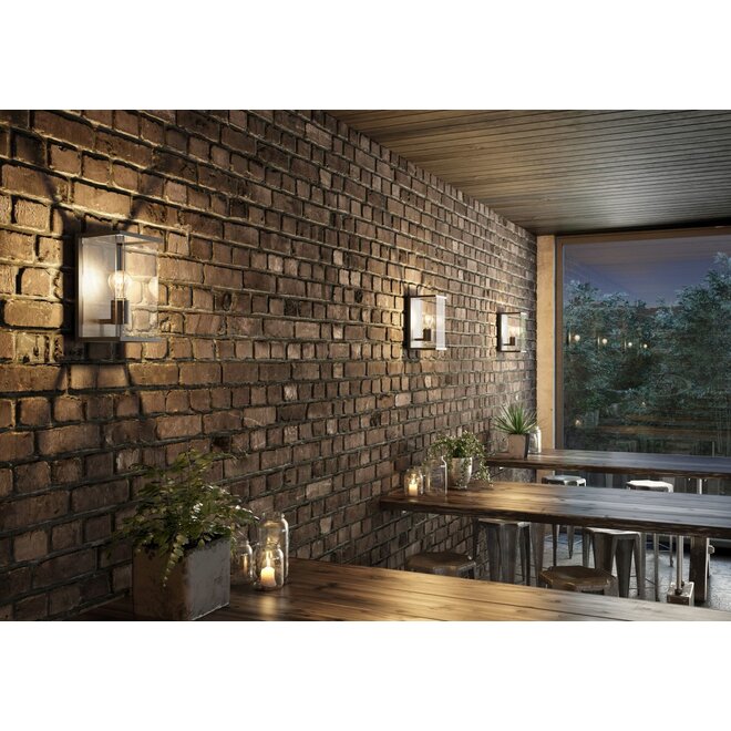 Lucide Claire - Wandlamp Buiten 1xE27 IP54 Antraciet