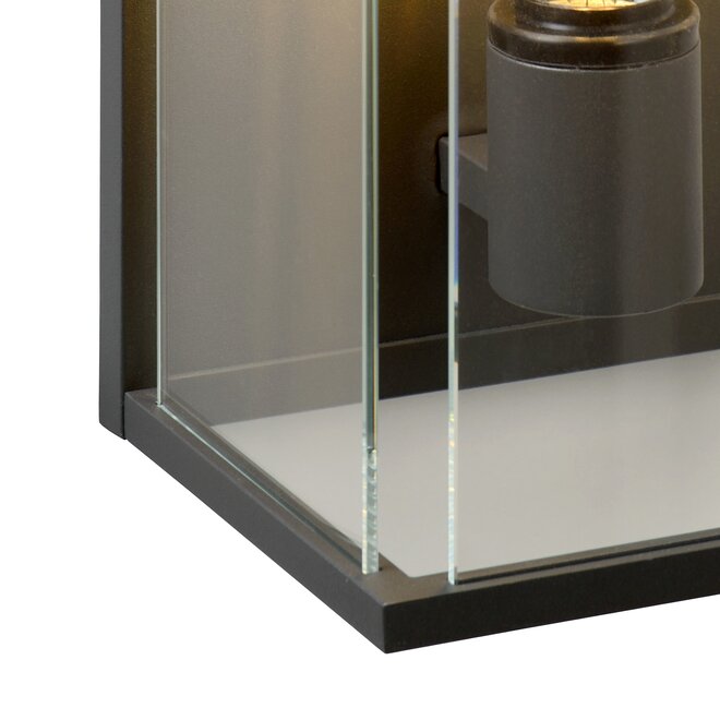 Lucide Claire - Wandlamp Buiten 1xE27 IP54 Antraciet