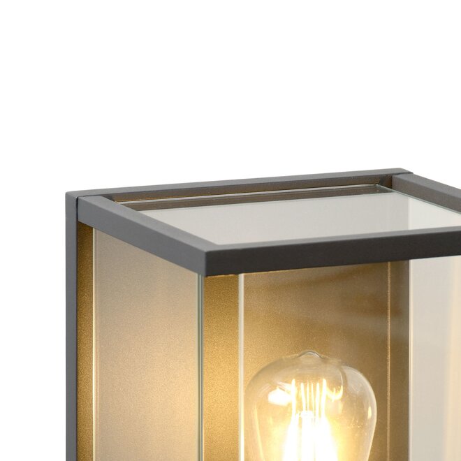 Lucide Claire - Wandlamp Buiten 1xE27 IP54 Antraciet
