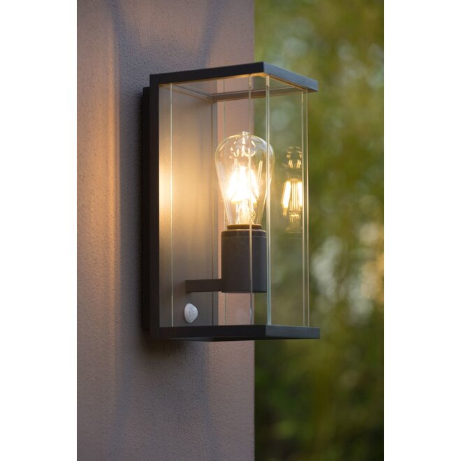 Lucide Claire - Wandlamp Buiten 1xE27 IP54 Antraciet