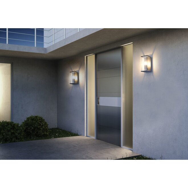 Lucide Claire - Wandlamp Buiten 1xE27 IP54 Antraciet