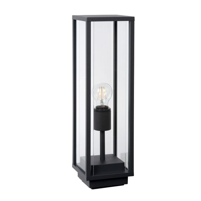 Lucide Claire - Sokkellamp Buiten 1xE27 IP54 Antraciet
