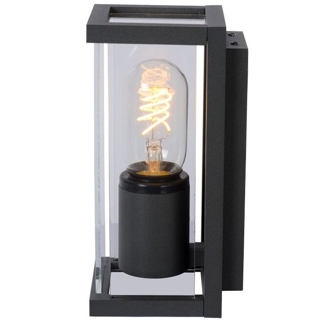 Lucide Claire Mini - Wandlamp Buiten 1xE27 IP54 Antraciet