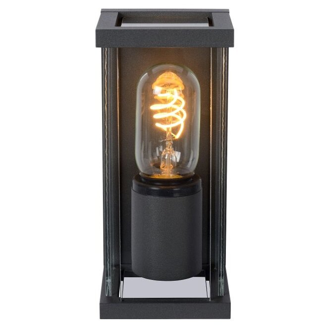 Lucide Claire Mini - Wandlamp Buiten 1xE27 IP54 Antraciet