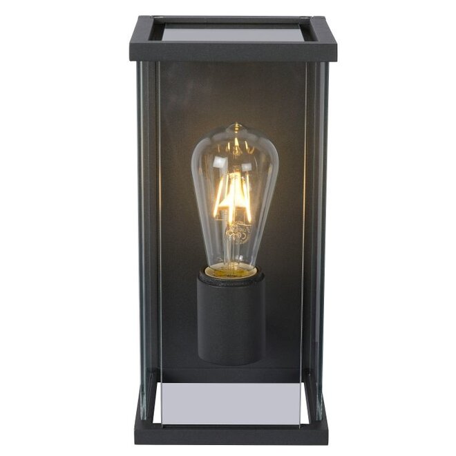 Lucide Claire Mini - Wandlamp Buiten 1xE27 IP54 Antraciet
