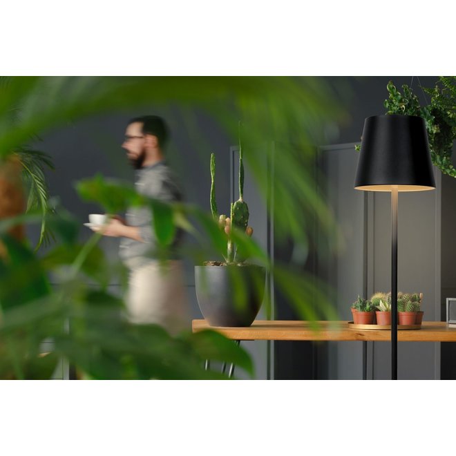 Lucide Justin - Vloerlamp Buiten LED Dimb. 1x4,5W 3000K IP54 Zwart