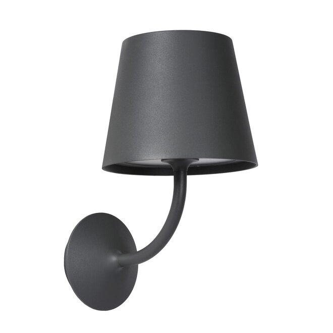 Lucide Justin - Wandlamp Buiten LED 1x7W 3000K IP65 Zwart
