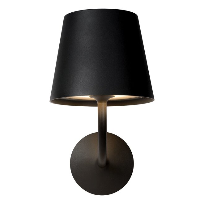 Lucide Justin - Wandlamp Buiten LED 1x7W 3000K IP65 Zwart