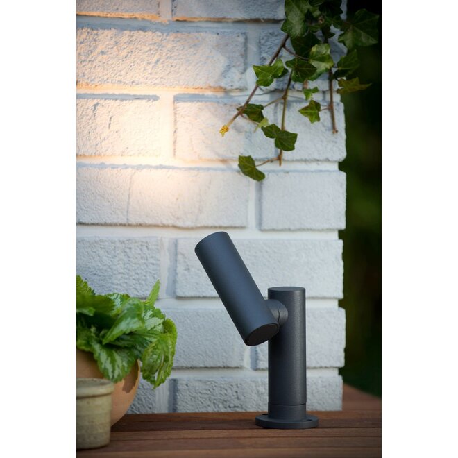 Lucide Tatum - Tuinspot Buiten LED 1x4,5W 3000K IP65 Antraciet
