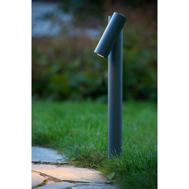 Lucide Tatum - Sokkellamp Buiten LED 1x4,5W 3000K IP65 Antraciet