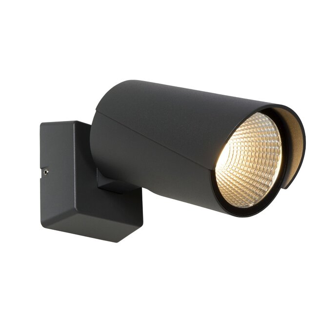 Lucide Manal - Wandspot Buiten LED 1x12W 3000K IP65 Antraciet