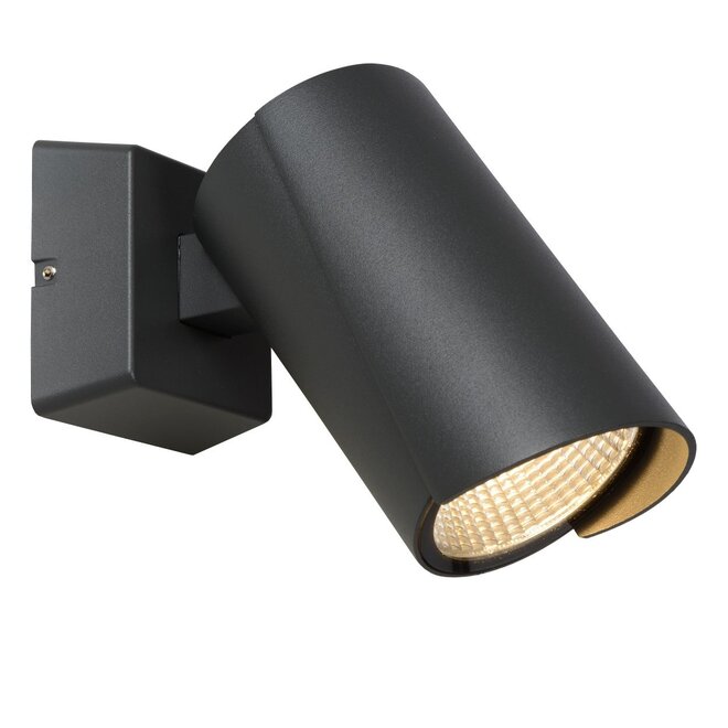 Lucide Manal - Wandspot Buiten LED 1x12W 3000K IP65 Antraciet
