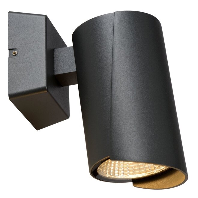 Lucide Manal - Wandspot Buiten LED 1x12W 3000K IP65 Antraciet