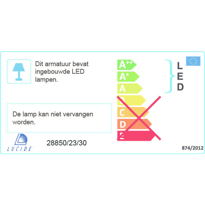 Lucide Texas - Wandspot Buiten LED 1x6W 3000K IP54 Antraciet