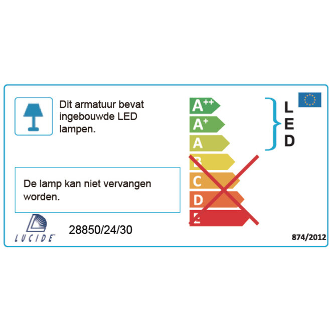 Lucide Texas-ir - Wandspot Buiten LED 1x6W 3000K IP54 Antraciet