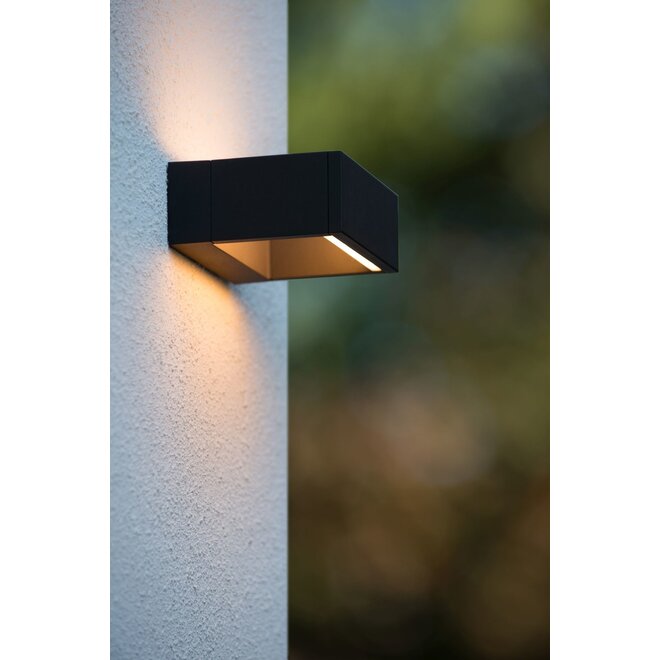 Lucide Goa - Wandlamp Buiten LED 1x6W 3000K IP54 Antraciet