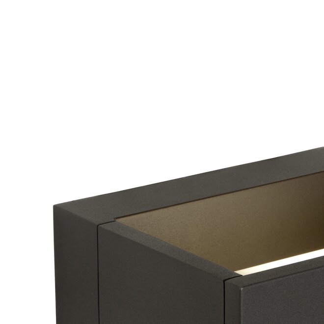 Lucide Goa - Wandlamp Buiten LED 1x6W 3000K IP54 Antraciet