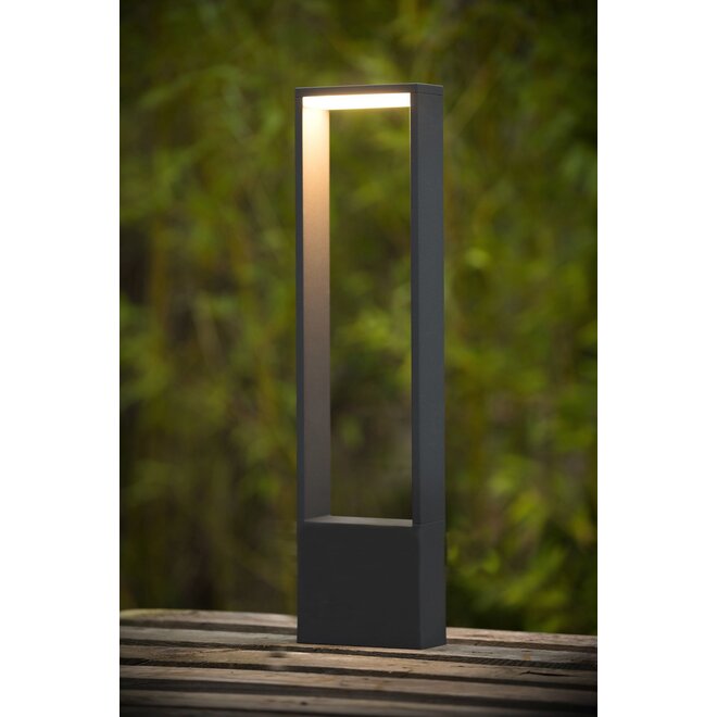 Lucide Goa - Sokkellamp Buiten LED 1x6,5W 3000K IP54 Antraciet