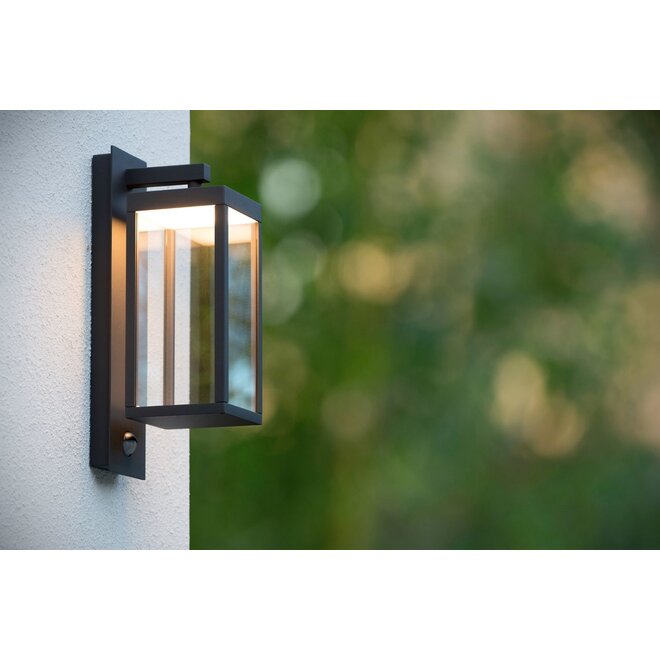 Lucide Clairette - Wandlamp Buiten LED 1x15W 3000K IP54 Antraciet