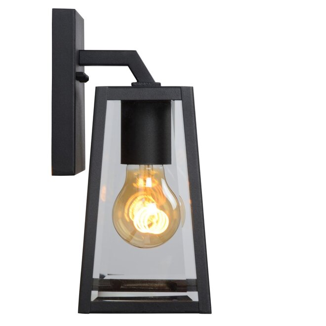 Lucide Matslot - Wandlamp Buiten 1xE27 IP23 Zwart